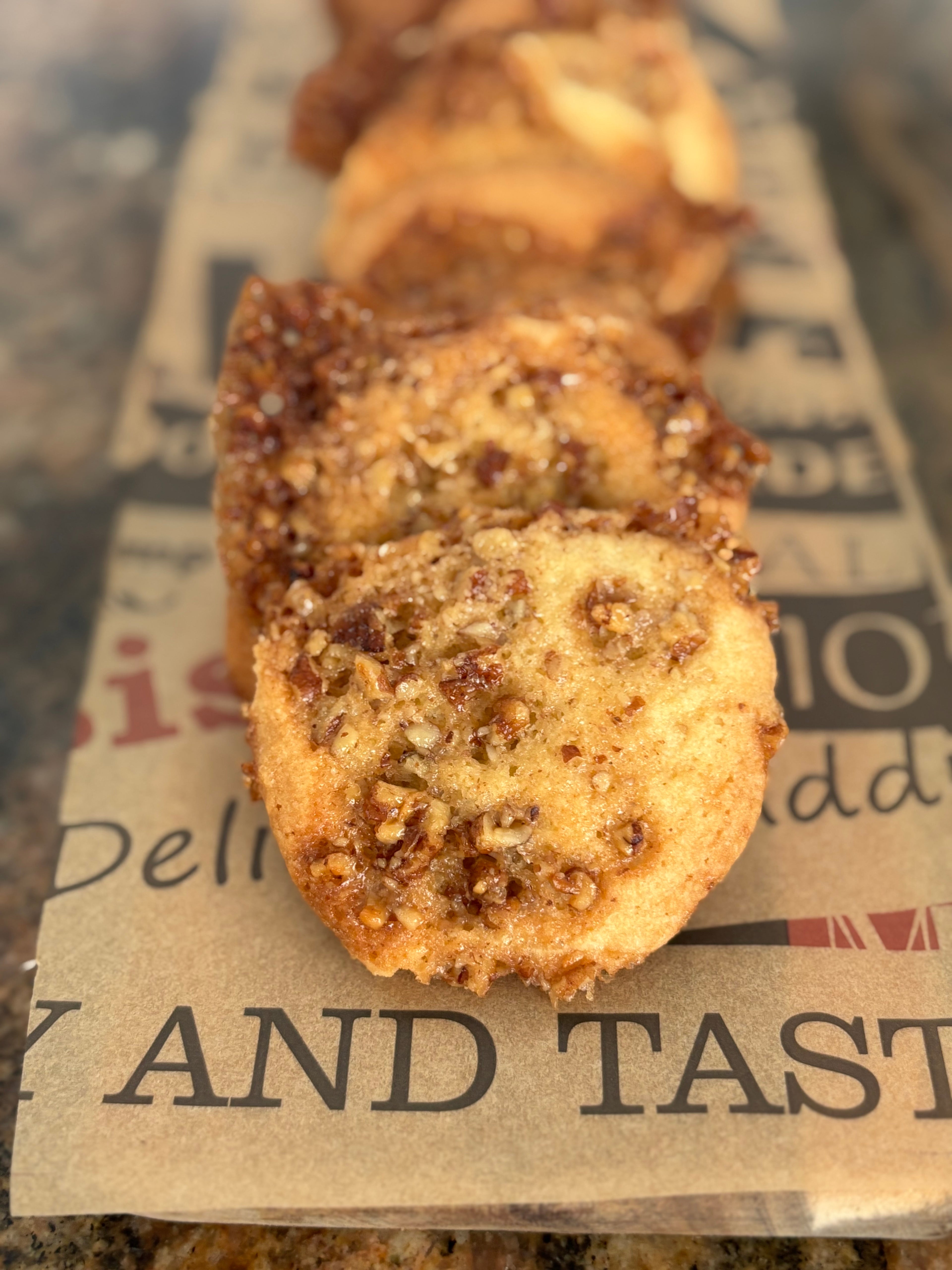Bandeja de pecan cookies