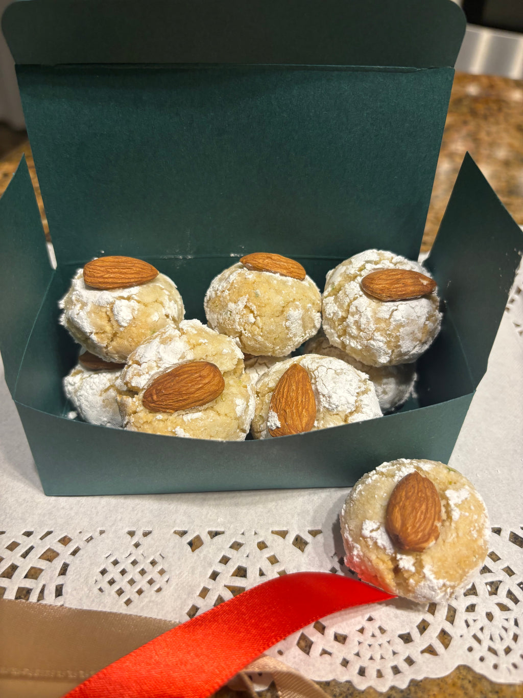Bandeja de galletas de almendra (gluten free)
