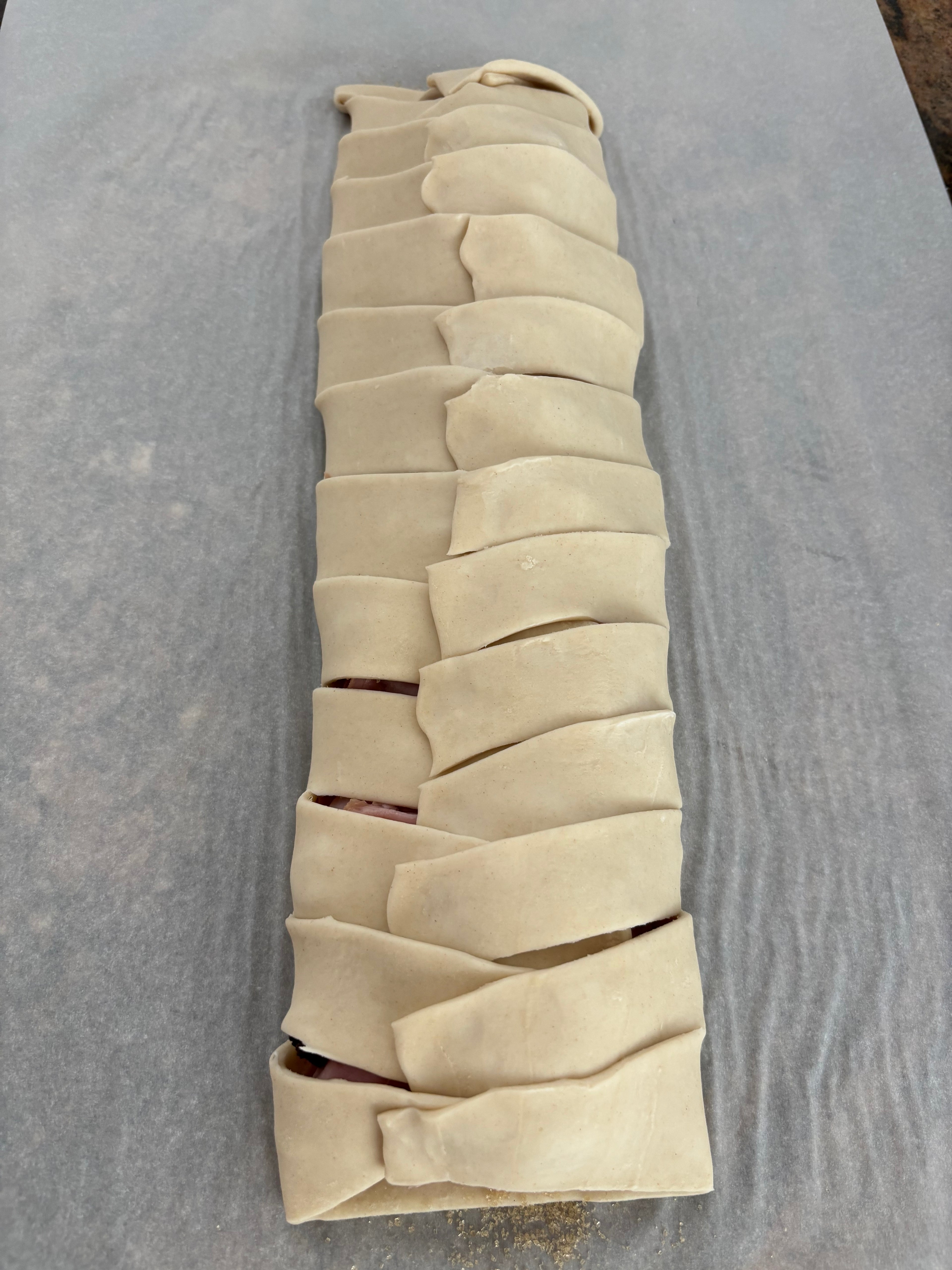 Hojaldre relleno de jamón