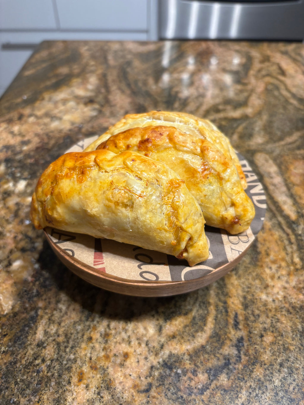 Bandeja de pastelillos de pollo