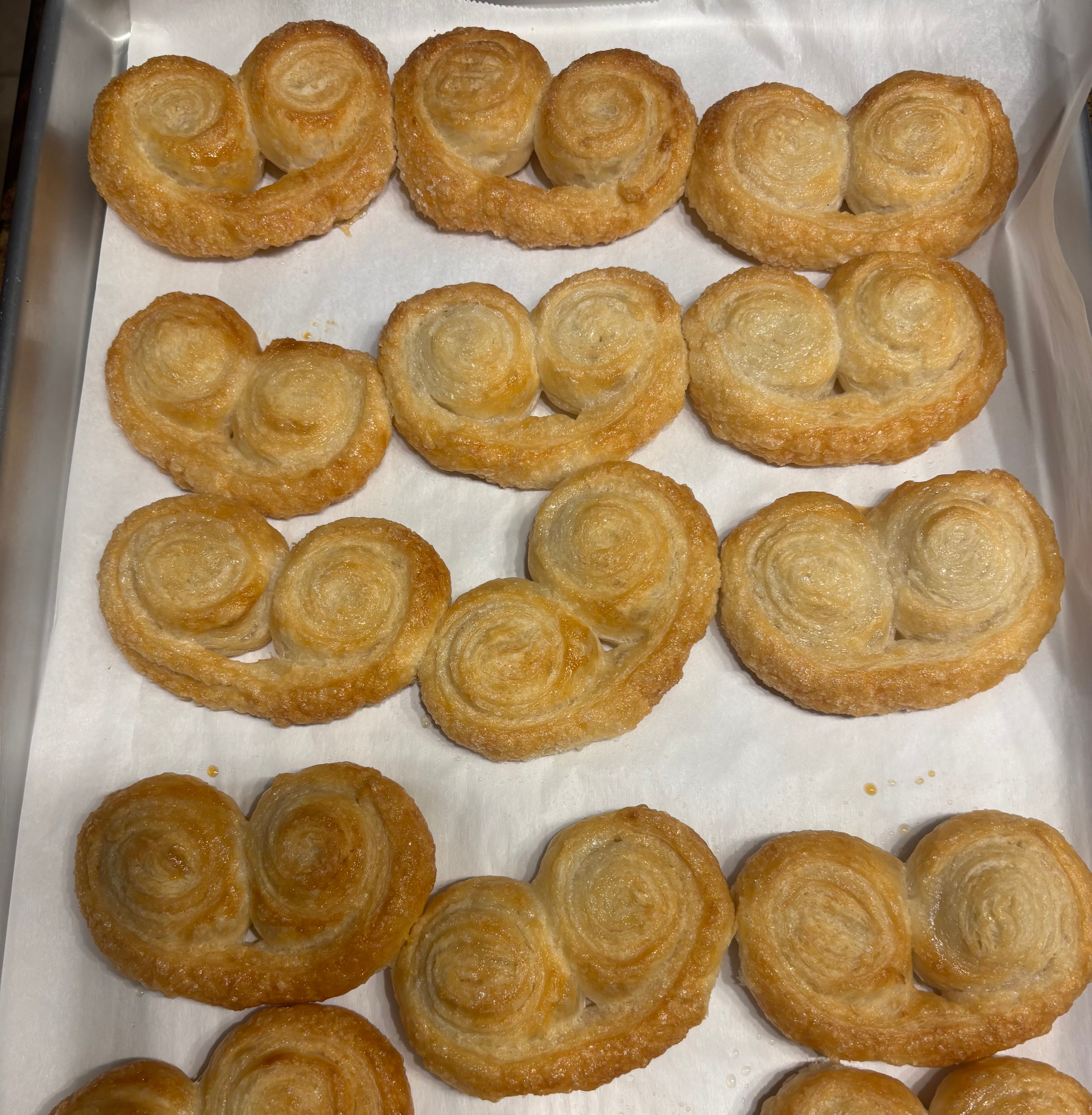 Palmeritas de azúcar