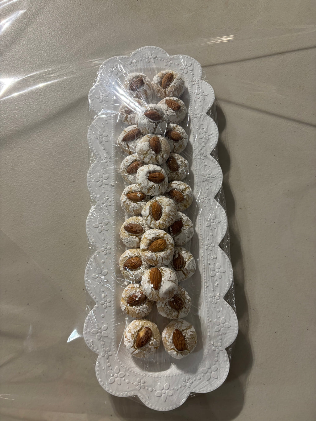 Bandeja de galletas de almendra (gluten free)