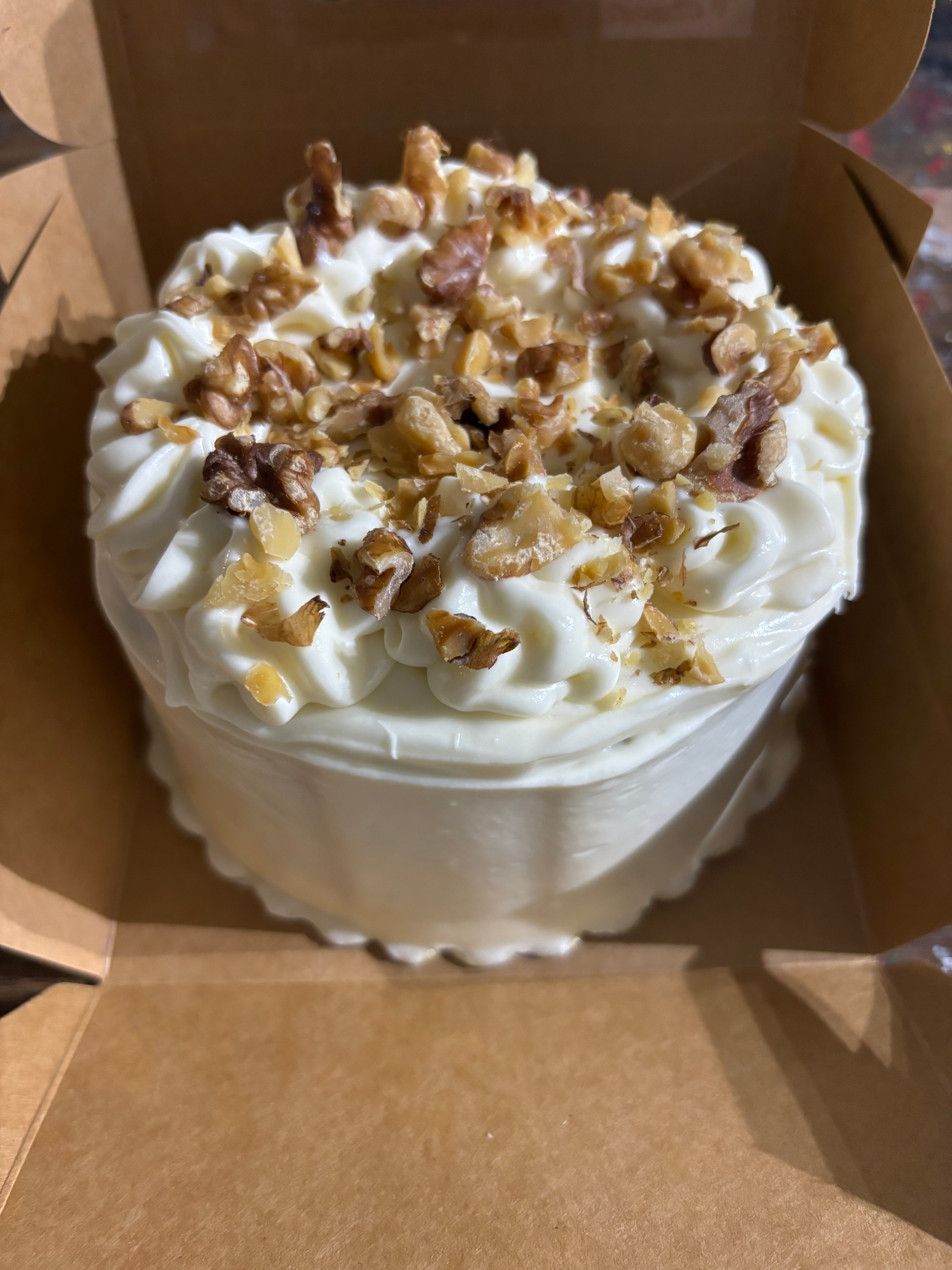 Bizcocho de zanahoria con frosting de queso crema